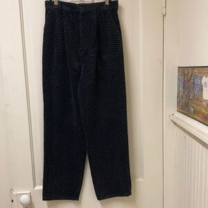 Designer cords, black & gray herringbone, 13/14